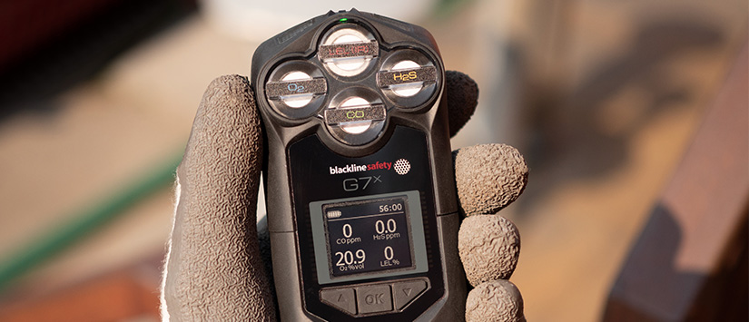 Détecteur de gaz Blackline Safety G7x avec communication satellite Bannière 825 x 355