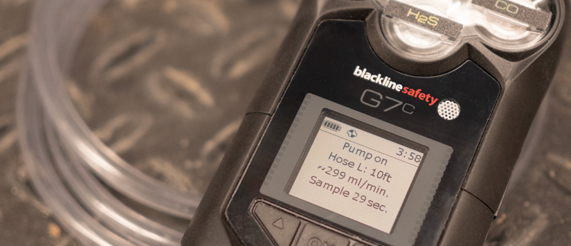 Détection de gaz G7 pour le débit d'entrée dans les espaces confinés