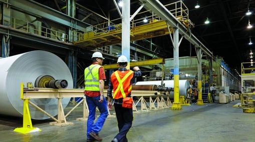 ouvriers de l'industrie papetière