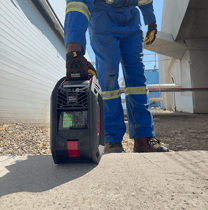 Déploiement d'un détecteur de gaz dans la zone pour assurer la sécurité des travailleurs