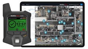 coche verte - points bleus