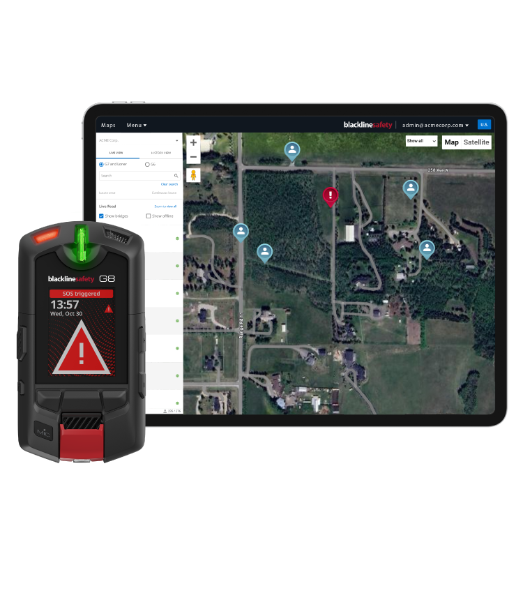 G8 Lone Worker vous aide à savoir exactement où se trouvent vos employés, ce à quoi ils sont confrontés et s'ils sont en sécurité.
