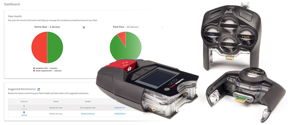 Système de détection de gaz Blackline Safety G7 Insight