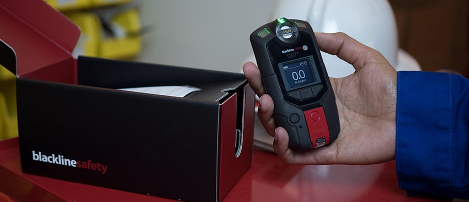 Le détecteur de gaz sans fil Blackline Safety G7 fonctionne dès sa sortie de l'emballage.