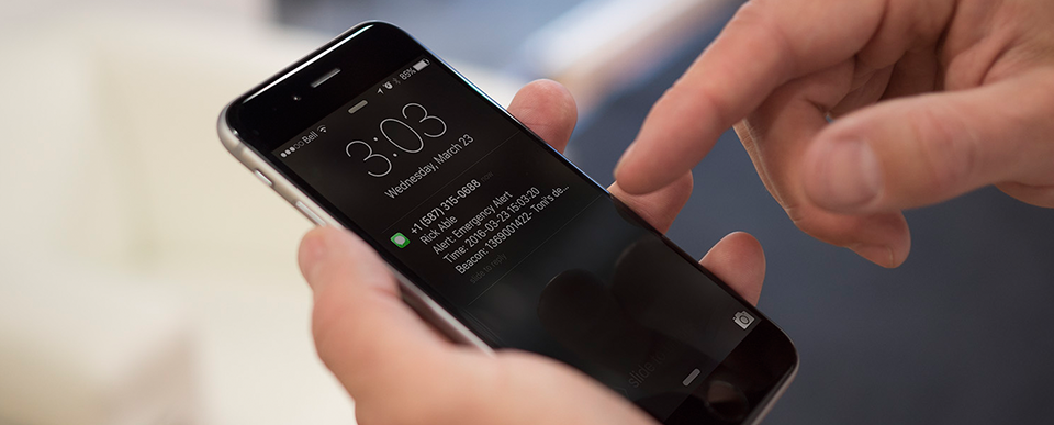Images du blog - alerte sur iPhone